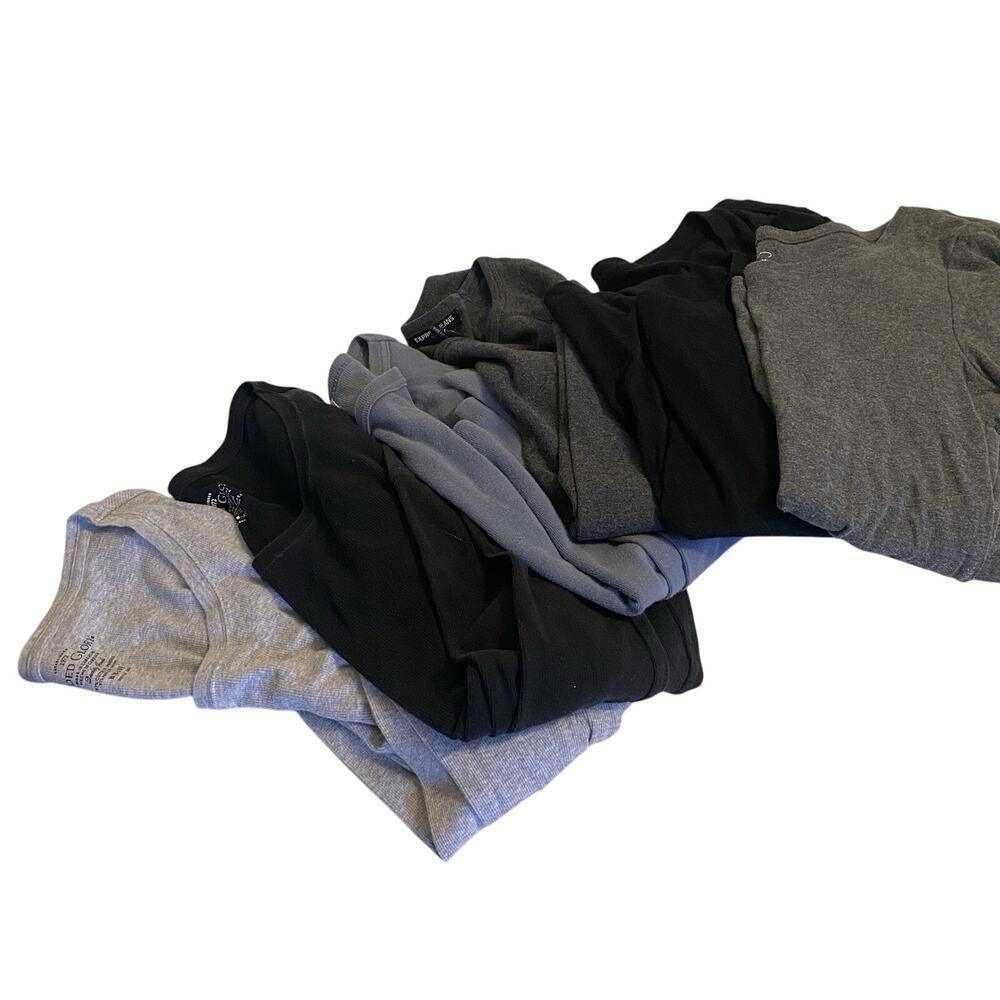 VTG LOTOf6 Long/Short Sleeve Under Shirt Layering Mom Granny FallWinter Base S-L